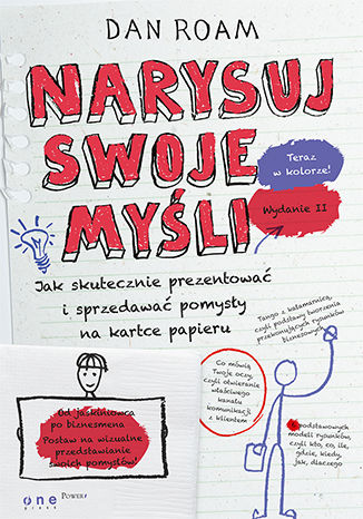 Okładka książki „Narysuj swoje myśli. Jak skutecznie prezentować i sprzedawać pomysły na kartce papieru. Wydanie II”