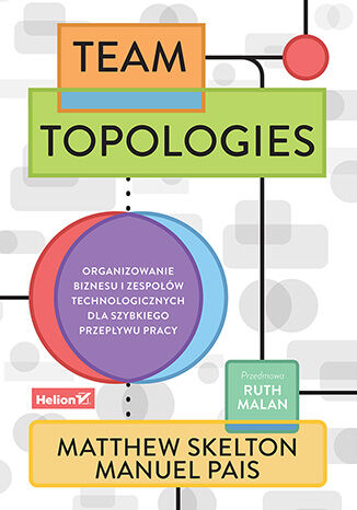 Okładka książki „Team Topologies. Organizowanie biznesu i zespołów technologicznych dla szybkiego przepływu pracy”