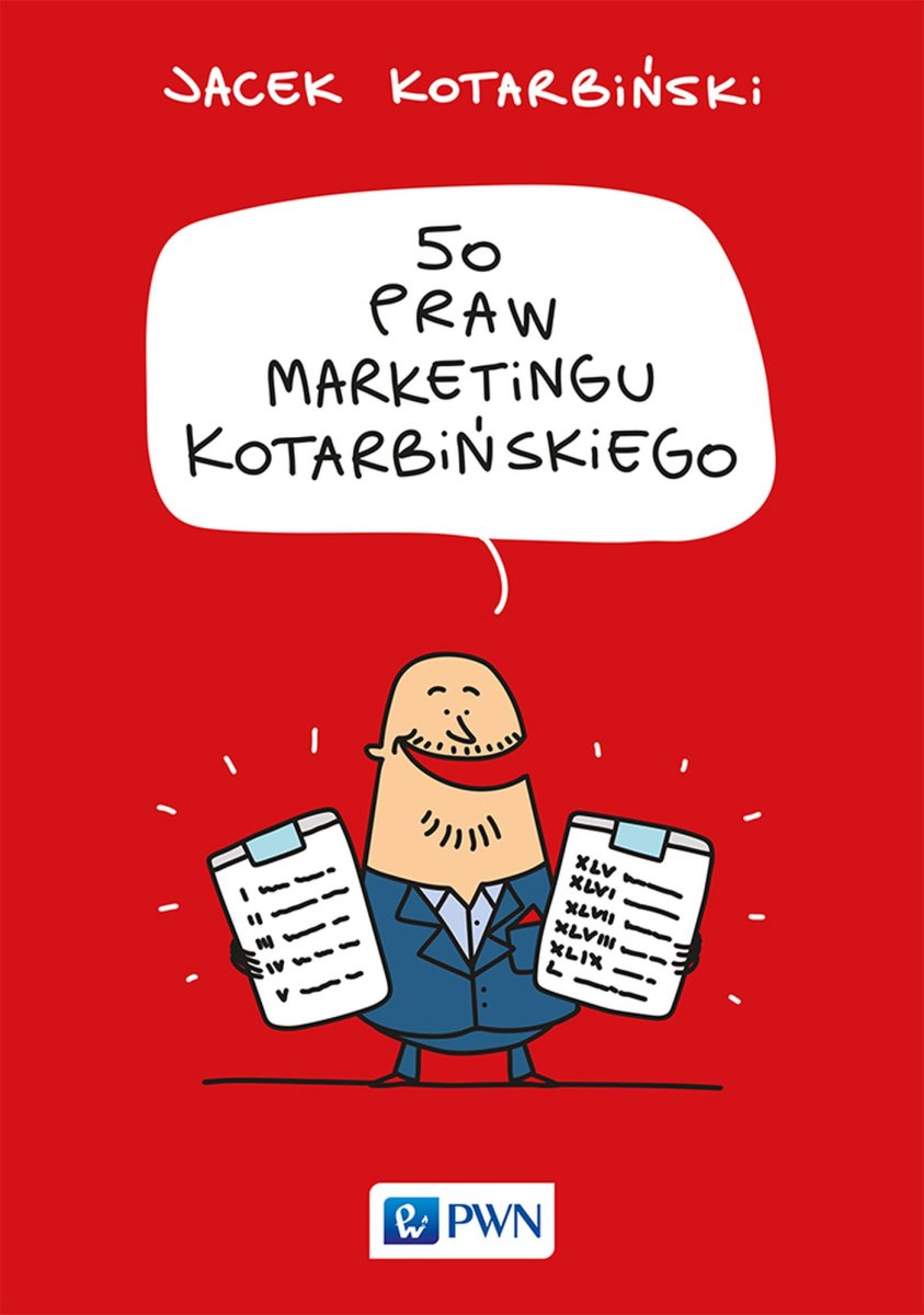 Okładka książki „50 praw marketingu Kotarbińskiego”