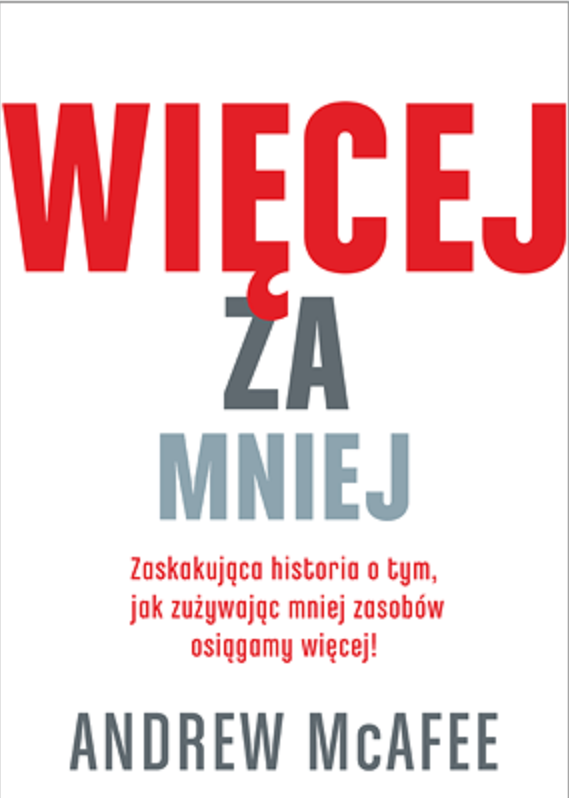 Okładka książki „Więcej za mniej Zaskakująca historia o tym, jak zużywając mniej zasobów osiągamy więcej!”