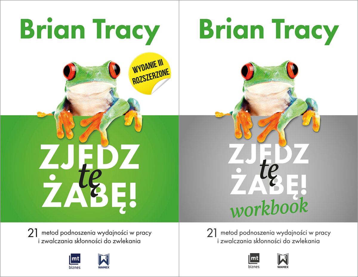 Okładka książki „Pakiet Zjedz tę żabę! + Zjedz tę żabę! Workbook”